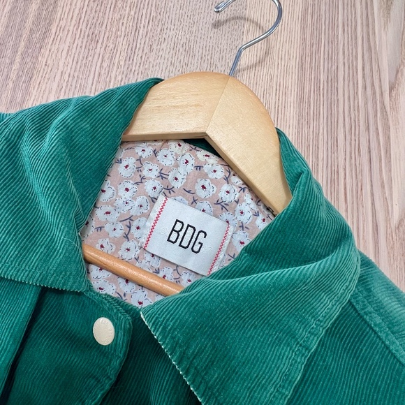 Urban Outfitters BDG Green Corduroy Varsity Jacket - Picture 2 of 7